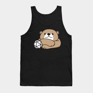 Cute Bear with Polyhedral D20 Dice Tank Top